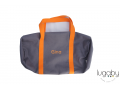 Grey/ orange sport bag